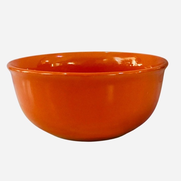 Royal Norfolk Cereal Salad Soup 6” Bowl Orange Stoneware Dish - Picture 5 of 5